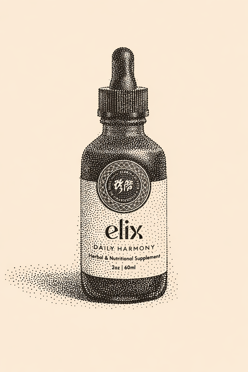 Elix Healing tincture bottle