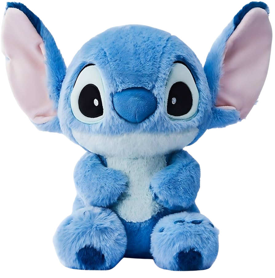 Stitch plush from Disney's Lilo and Stitch, one of the licensed characters anchoring Miniso's post-2018 US strategy.